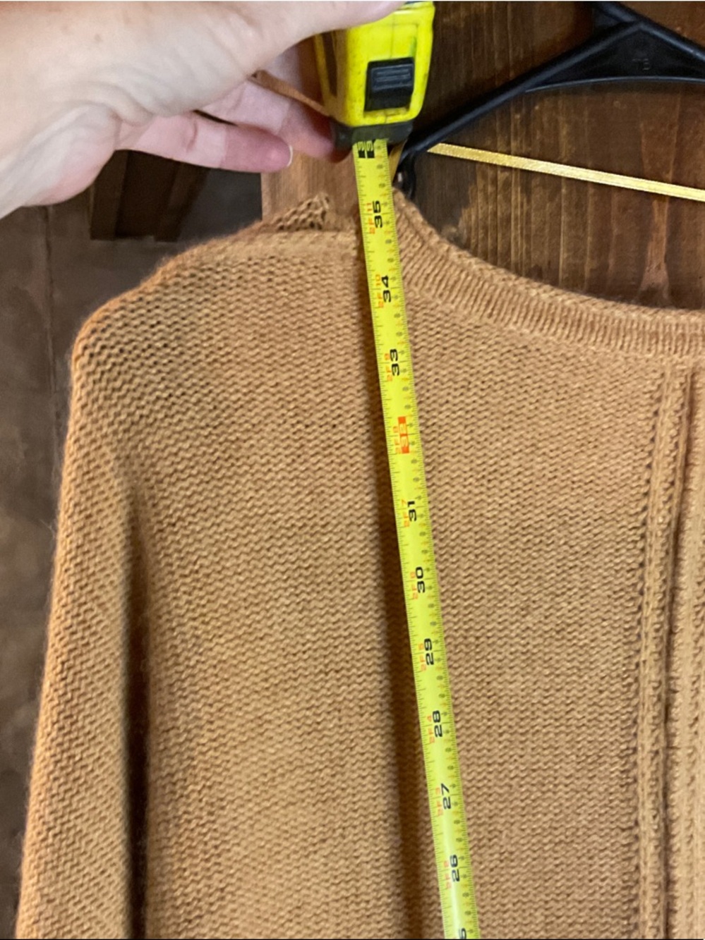 Free People Oversized V-Neck Sweater in Mustard - Picture 8 of 8